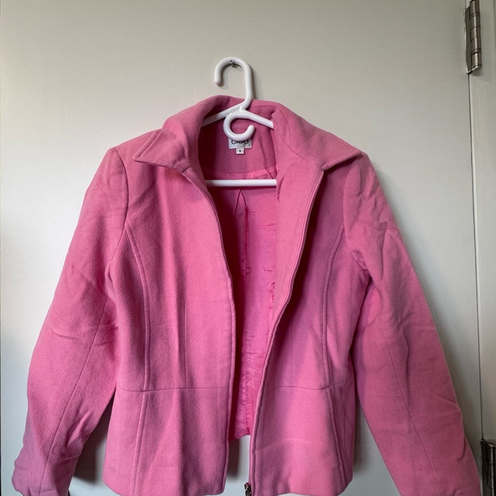 Cleo Vibrant Pink Teddy Jacket